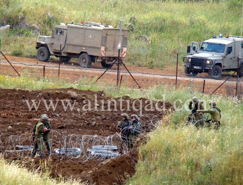 Photo Report: “Israeli” Enemy Crosses Border Fence, Installs Barbed Wires -Abbasiyeh Village