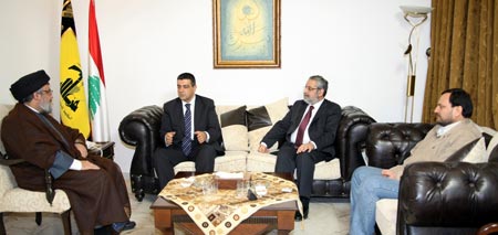 Hizbullah S.G. Receives Tashnaq Party Delegation, Head of Popular Nasserite Organization