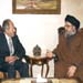 Hizbullah S-G Sayyed Hassan Nasrallah Meets Former President Lahoud