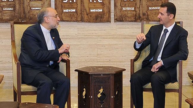 Salehi Meets Assad: Syria Crisis Must be Solved by Syrians