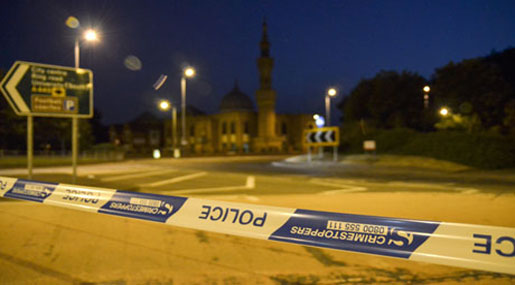 UK: Two Detained over Suspected Mosque Bombing Campaign