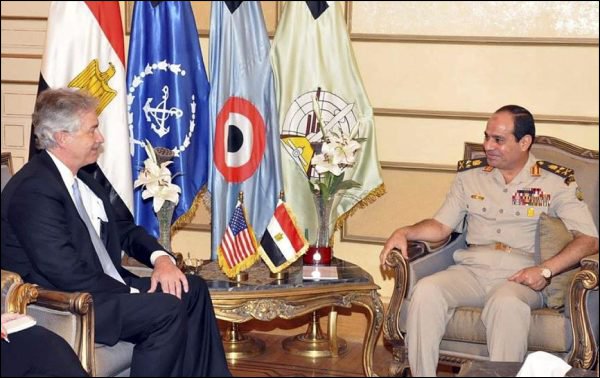 Egypt Rebuffs US Interference, Burns Urges Nonviolent Path