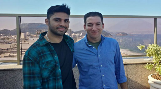David Miranda (left) and Glenn Greenwald (right) UK: Detention of Greenwald’s Partner Legally Sound
