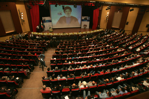Sayyed nasrallah in al-Nour Station ceremony 