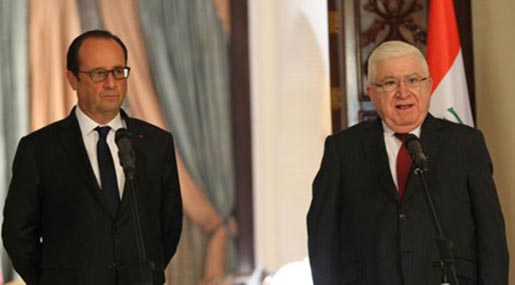 Hollande with Masoum