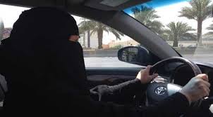 saudi women driving a car