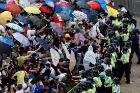 protets in Hong Kong