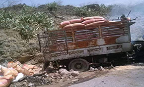 KSA Bombs Aid Truck in Yemen’s Saada