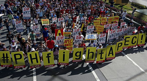 Anti-APEC Protests Take Place in Manila