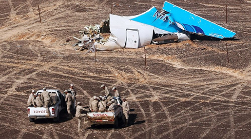 Reports: Timer Bomb Possible Cause of Russian A321 Plane Crash in Egypt