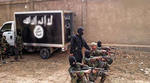 "ISIL" militants in training camp