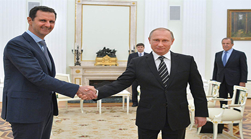 Russian President Vladimir Putin and Syrian President Bashar al-Assad