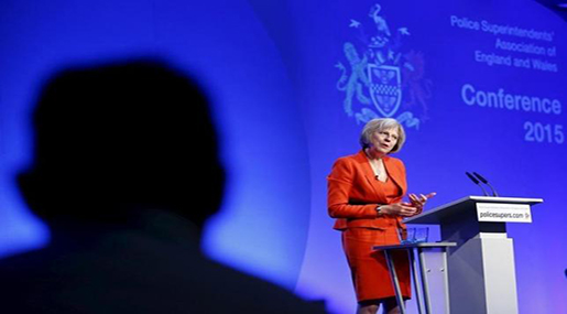 Britain's Home Secretary Theresa May 