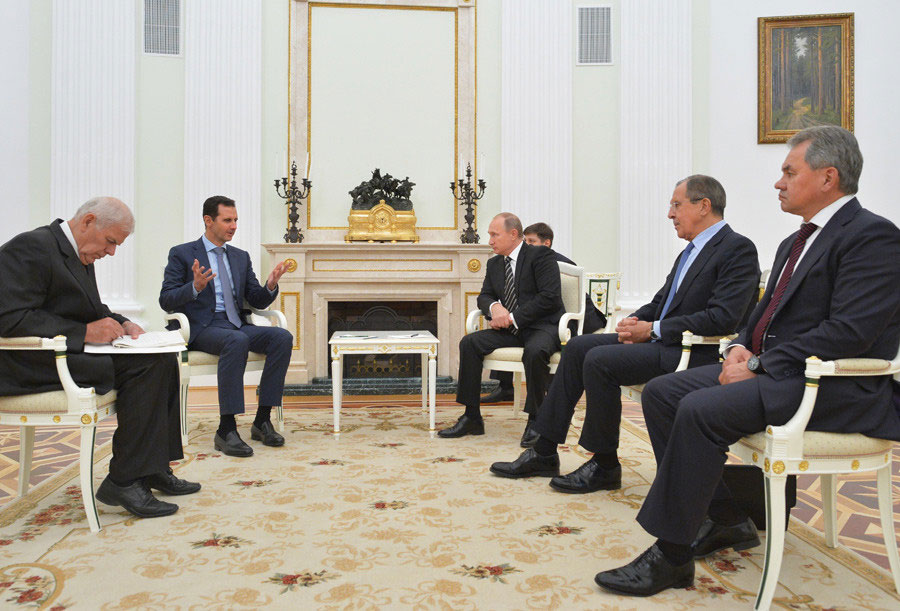 Putin and Assad Al-Assad Meets Putin in Moscow