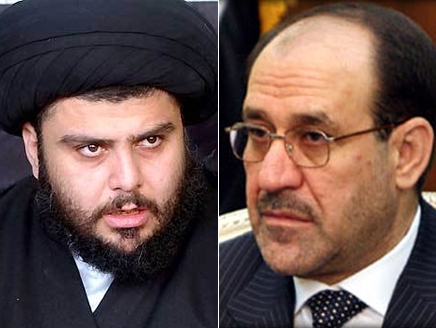 sayyed muqtada sadr and Nuri al-Maliki