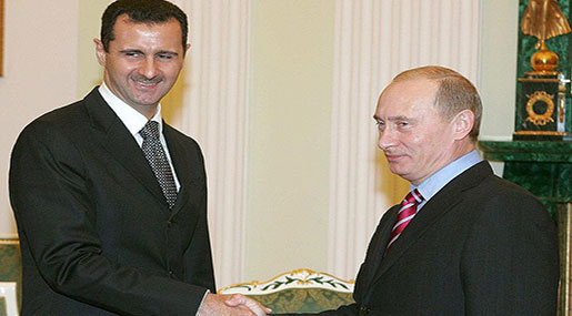 Russian President Vladimir Putin and Syrian President Bashar al-Assad
