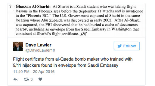 KSA’s Links to 9/11 Plot Revealed in Evidence as Obama Meets King Salman