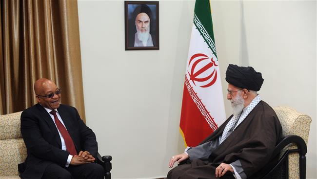 Imam Khameni receives South Afrian Prseident Jacob Zuma