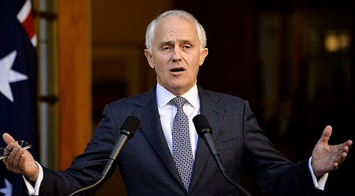 Australia's Prime Minister Malcolm Turnbull