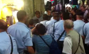 Video shows ’Israeli’ Police Assaulting Elderly Priest