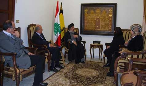 Sayyed Nasrallah Receives Algerian Nationalist Bouherid  