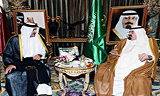 Qatar Emir in Surprise Saudi Visit with King Abdullah 