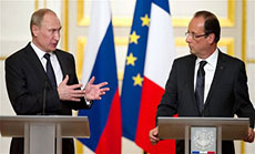 France’s Hollande Meets Putin in Moscow