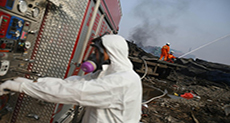 Mass Clean-Up after China Blasts Trigger Cyanide Fears

