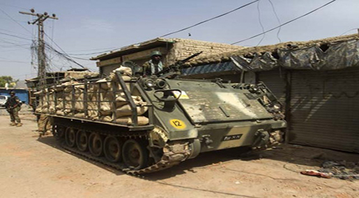 Shops Razed after Military Convoy Bombed in Pakistan

