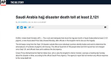 AP: Mina Death Toll More than 2177