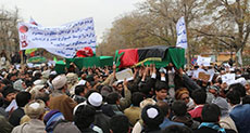 Massive Protest in Kabul over Decapitation of 7 Hazaras 