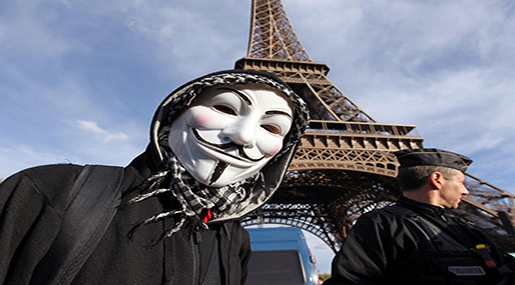 Anonymous Declares War on ’ISIS’ Following Paris Attacks

