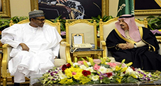 Nigeria President in KSA for Oil Talks