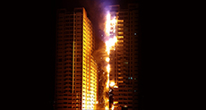 Huge Fire Engulfs 2 Towers of Residential Skyscraper in UAE

