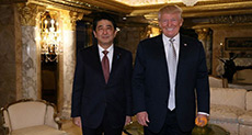Abe Meets «Trustworthy» Trump 