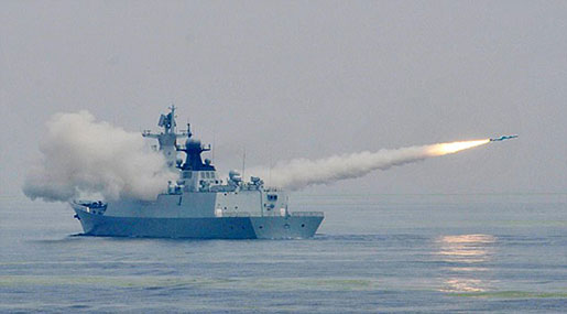 China Tests New Missile near Korean Peninsula 