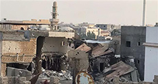 11 Days on Al-Awamyieh Siege: Saudi Armored Vehicle Explodes