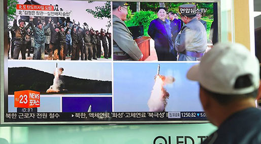 Pyongyang Launches 450 Km Ballistic Missile That Landed in Sea of Japan