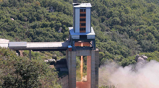 North Korea Tests Suspected ICBM Rocket Engine - Reports