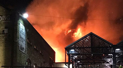 Camden Lock Market Fire: London’s Huge Blaze Brought under Control