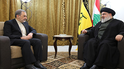 Sayyed Nasrallah Receives Advisor of Imam Khamenei, Iranian Delegation