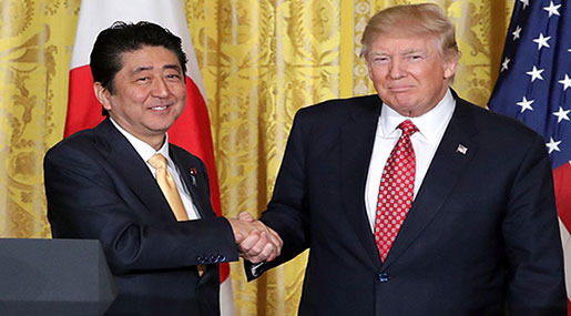 Japan Could Shoot Down NKorean Missiles, Trump Claims