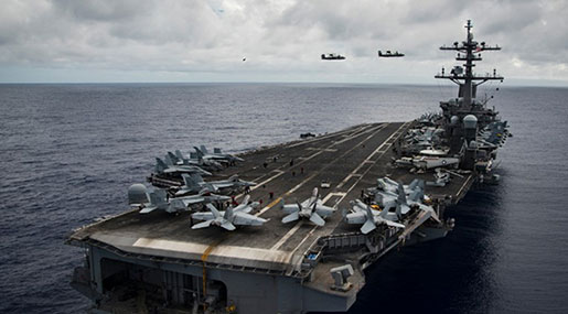 N Korea: US Deploying Aircraft Carriers around Korean Peninsula