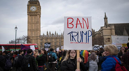 Trump Won’t Avoid London despite Promise of Huge Protests