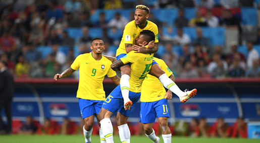 World Cup 2018: Brazil Eases into Second-Round after 2-0 Win over Serbia