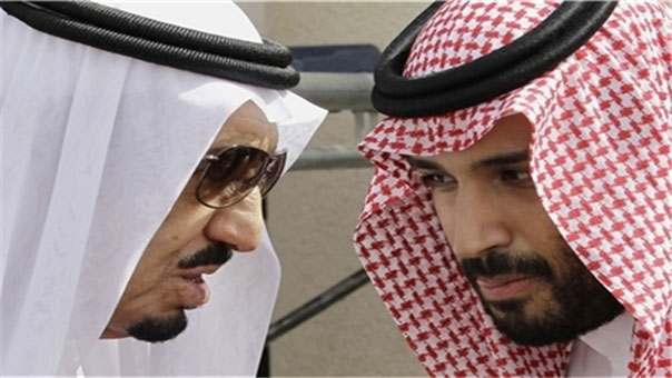 Saudi King and son