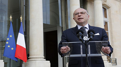 France's Interior Minister Bernard Cazeneuve