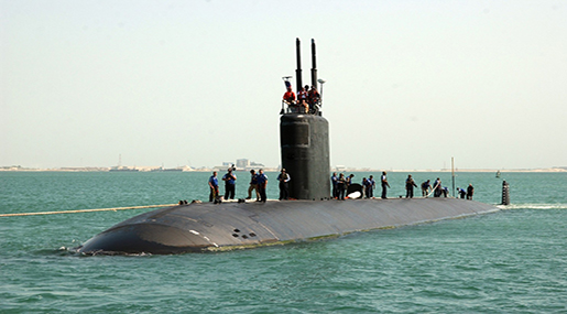 The Los Angeles-class fast attack submarine USS Annapolis