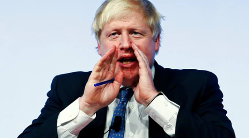 UK Foreign Secretary Boris Johnson 