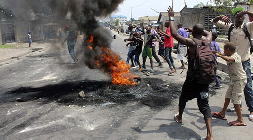UN Says At least 40 Killed in DRC Protests UN Says At least 40 Killed in DRC Protests